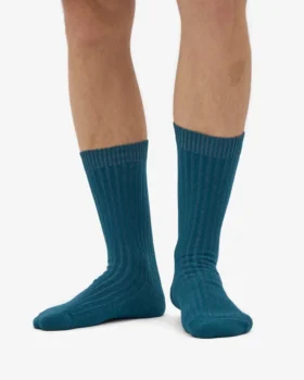 Calcetines de mezcla de lana merino – Verde océano