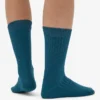 Calcetines de mezcla de lana merino - Verde océano