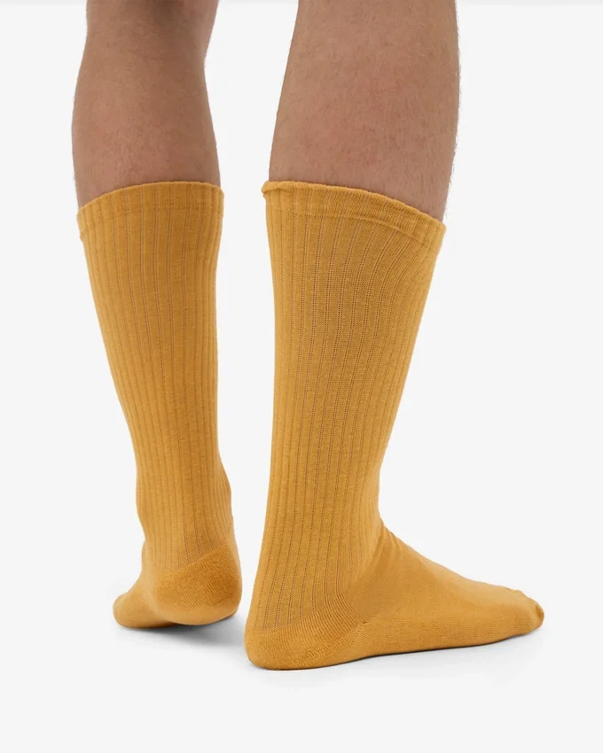 Calcetines deportivos orgánicos - Amarillo quemado