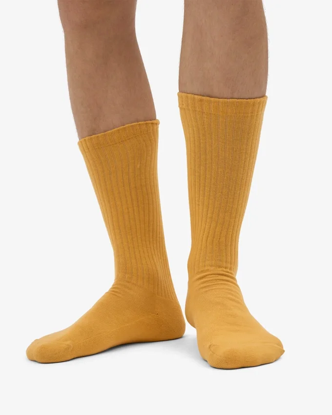 Calcetines deportivos orgánicos - Amarillo quemado