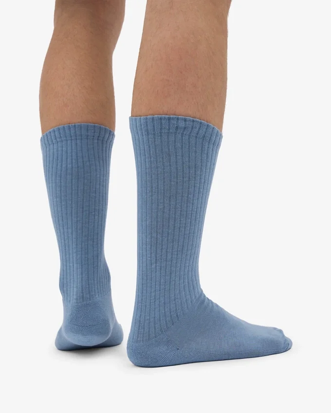 Calcetines deportivos orgánicos - Azul acero