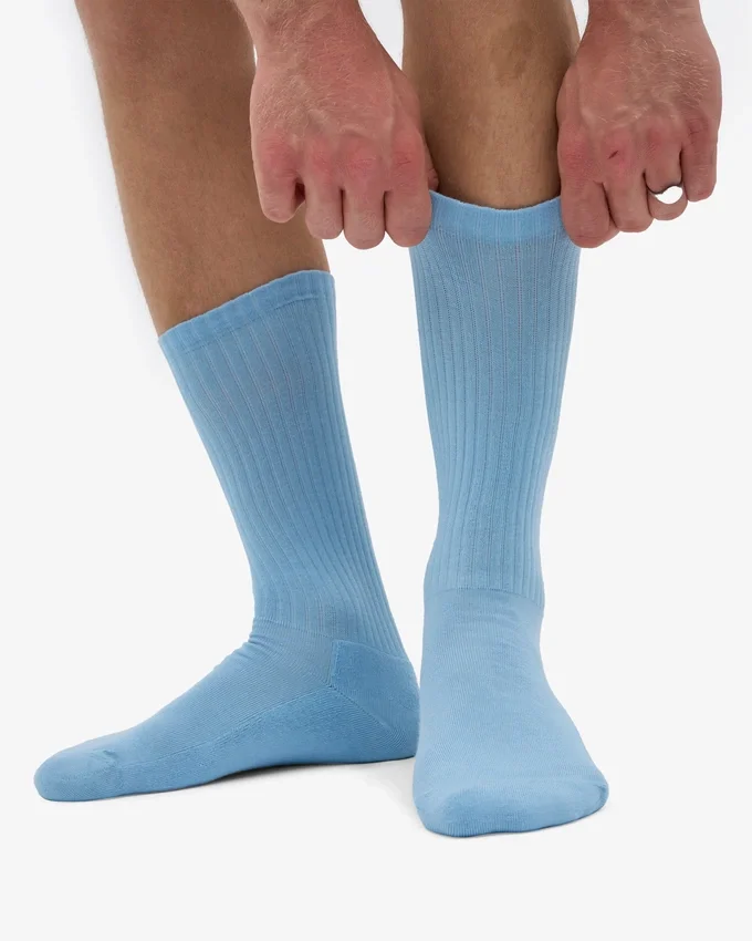 Calcetines deportivos orgánicos - Azul mar