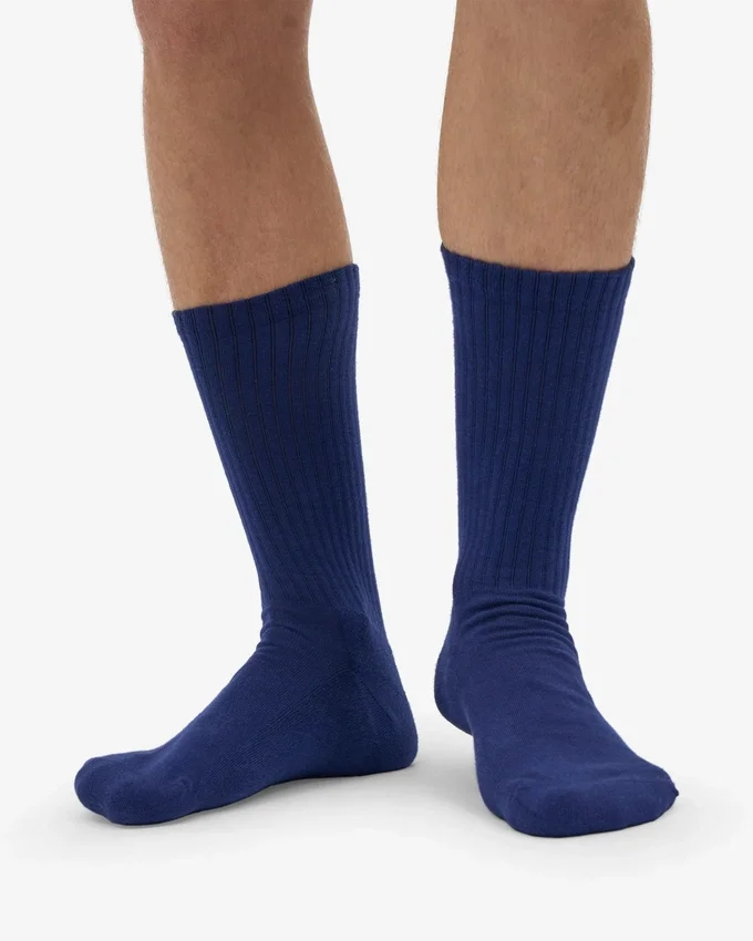 Calcetines deportivos orgánicos - Azul marino