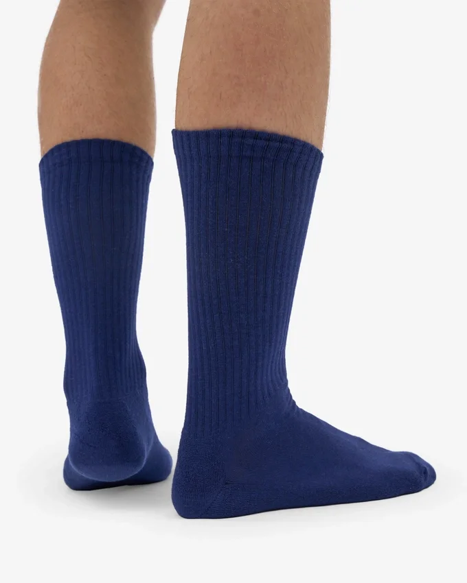 Calcetines deportivos orgánicos - Azul marino