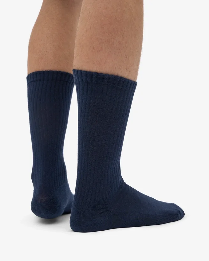 Calcetines deportivos orgánicos - Azul marino