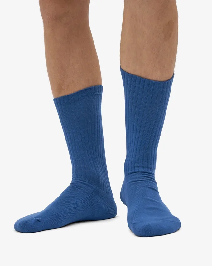 Calcetines deportivos orgánicos - Azul petróleo