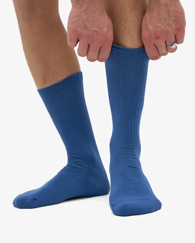 Calcetines deportivos orgánicos - Azul petróleo