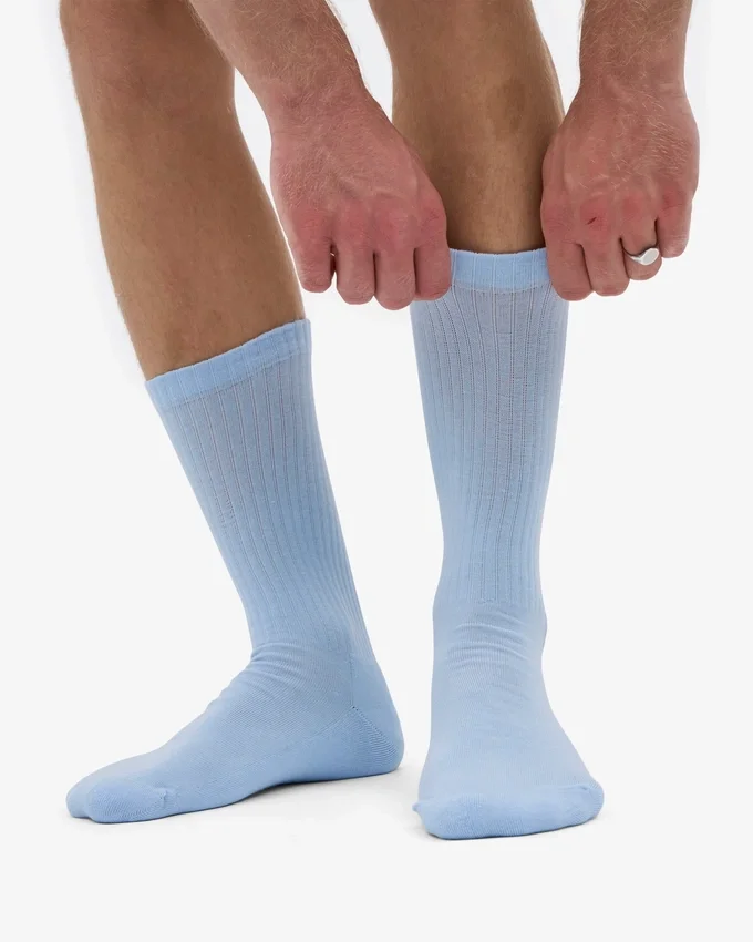 Calcetines deportivos orgánicos - Azul polar