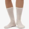 Calcetines deportivos orgánicos - Blanco marfil