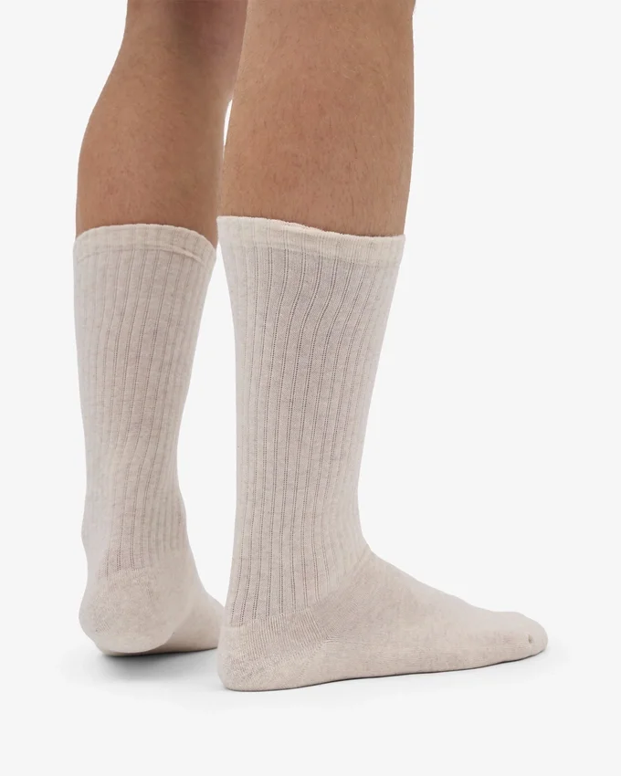 Calcetines deportivos orgánicos - Blanco marfil
