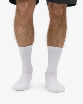 Calcetines deportivos orgánicos – Blanco óptico