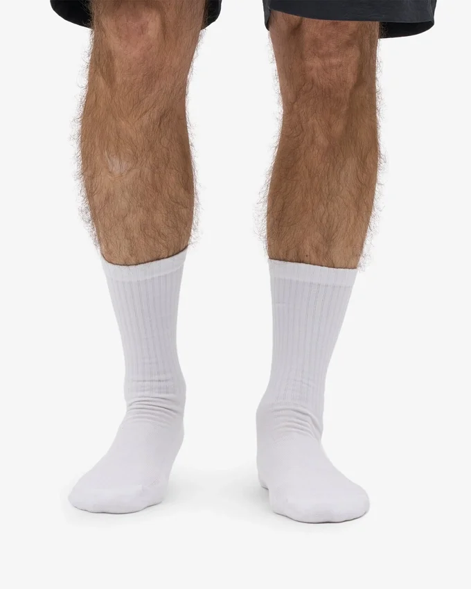 Calcetines deportivos orgánicos - Blanco óptico