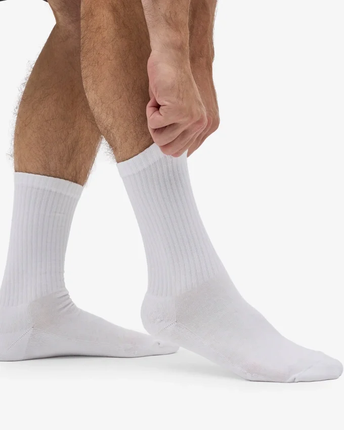 Calcetines deportivos orgánicos - Blanco óptico