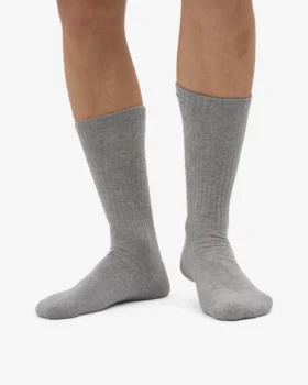 Calcetines deportivos orgánicos – Gris jaspeado