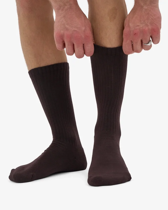 Calcetines deportivos orgánicos - Marrón café