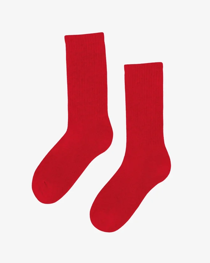 Calcetines deportivos orgánicos - Rojo escarlata