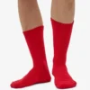 Calcetines deportivos orgánicos - Rojo escarlata