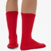 Calcetines deportivos orgánicos - Rojo escarlata