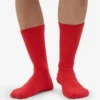 Calcetines deportivos orgánicos - Rojo mandarina