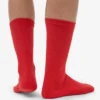 Calcetines deportivos orgánicos - Rojo mandarina