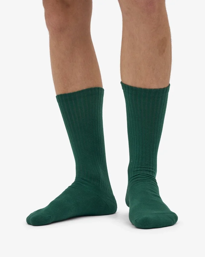 Calcetines deportivos orgánicos - Verde esmeralda