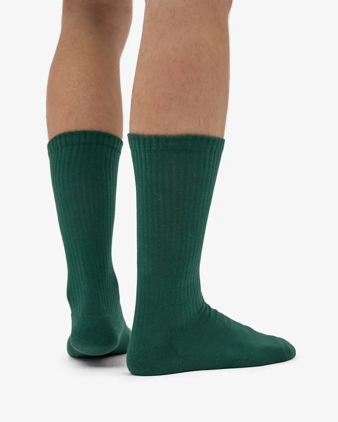 Calcetines deportivos orgánicos - Verde esmeralda