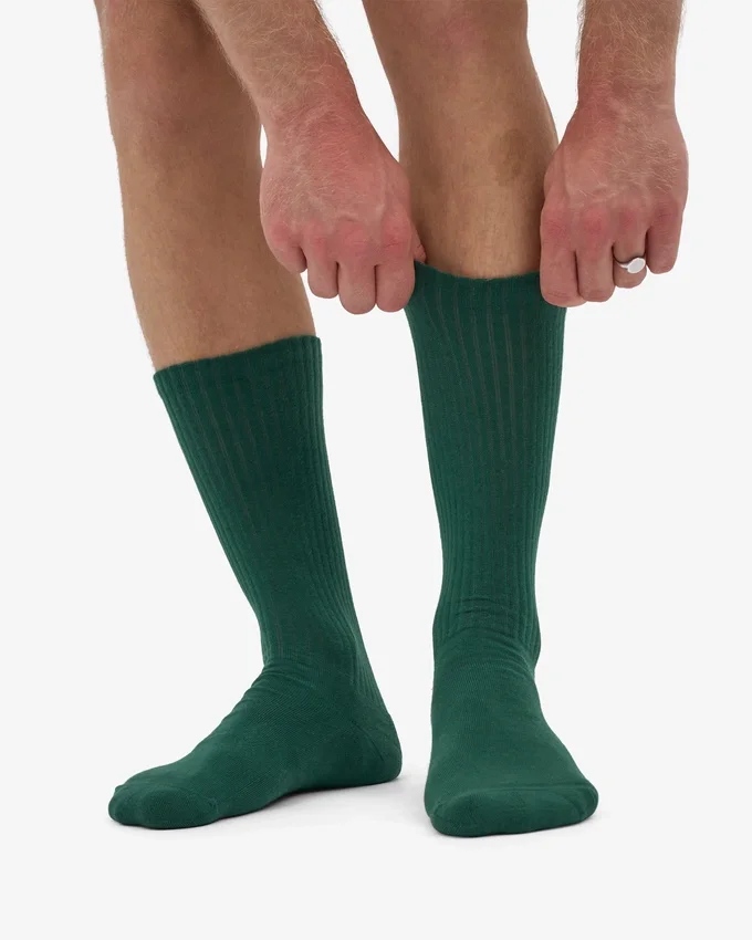 Calcetines deportivos orgánicos - Verde esmeralda
