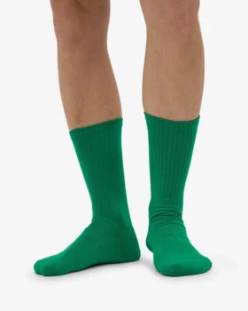 Calcetines deportivos orgánicos – Verde Kelly