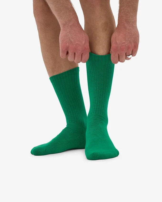 Calcetines deportivos orgánicos - Verde Kelly