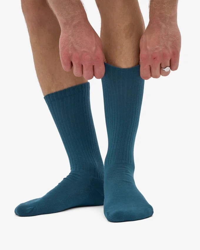 Calcetines deportivos orgánicos - Verde océano