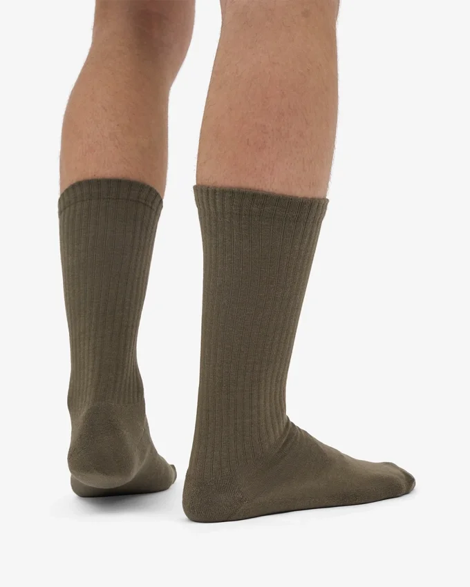 Calcetines deportivos orgánicos - Verde oliva apagado
