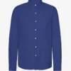 Camisa de franela orgánica - Azul marino
