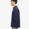 Camisa de franela orgánica - Azul marino