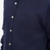 Camisa de franela orgánica - Azul marino