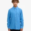 Camisa de franela orgánica - Azul Pacífico