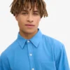 Camisa de franela orgánica - Azul Pacífico