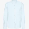 Camisa de franela orgánica - Azul polar