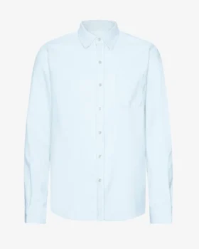 Camisa de franela orgánica - Azul polar