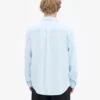 Camisa de franela orgánica - Azul polar