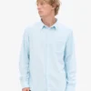 Camisa de franela orgánica - Azul polar