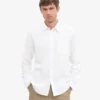 Camisa de franela orgánica - Blanco óptico