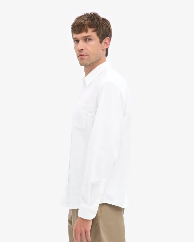 Camisa de franela orgánica - Blanco óptico