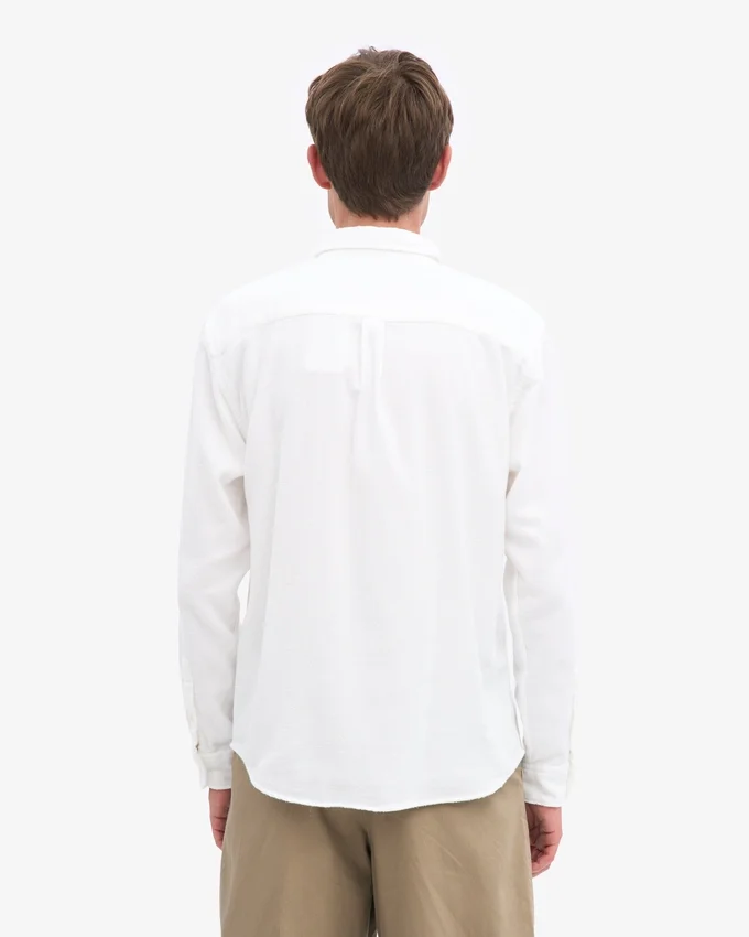 Camisa de franela orgánica - Blanco óptico