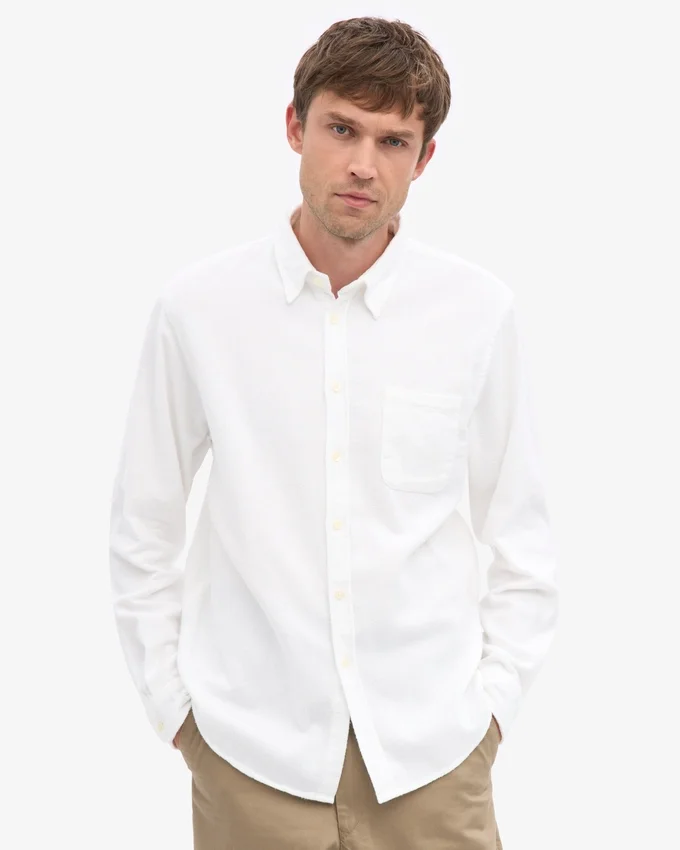 Camisa de franela orgánica - Blanco óptico