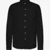 Camisa de franela orgánica - Negro intenso