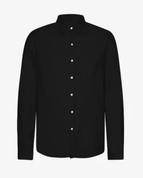 Camisa de franela orgánica - Negro intenso