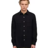 Camisa de franela orgánica - Negro intenso
