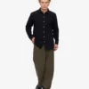 Camisa de franela orgánica - Negro intenso