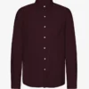 Camisa de franela orgánica - Rojo sangre de buey