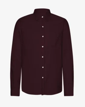 Camisa de franela orgánica - Rojo sangre de buey